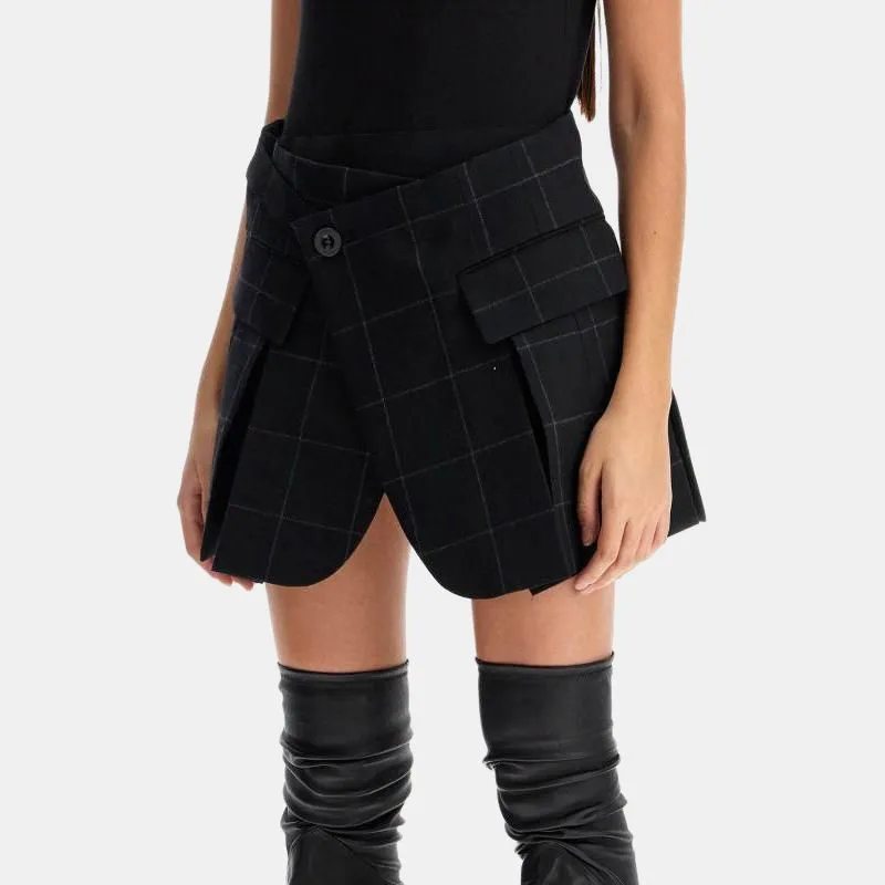Sacai Layered design Pleat detail Shorts-3