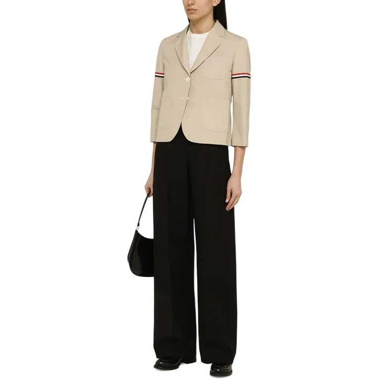THOM BROWNE Single Breasted Cropped Jacket-2