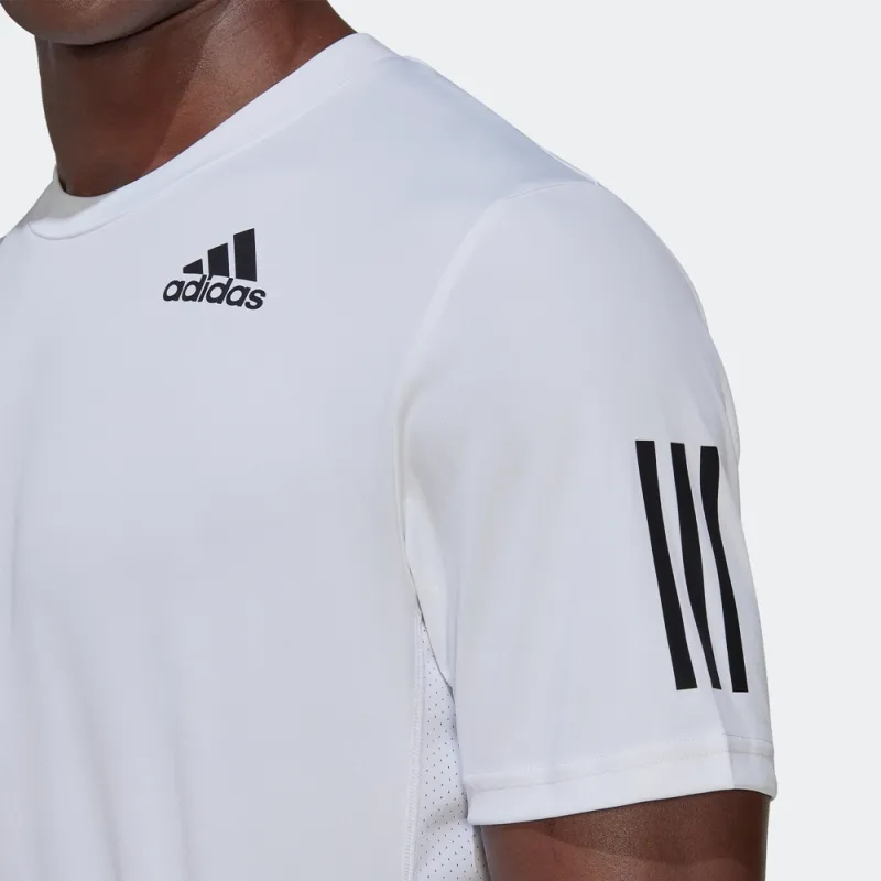 Adidas 3 StripesTennis T Shirt Men's White-3