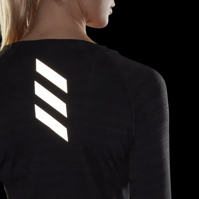 Adidas Raglan Sleeve T Shirt Women's Black-3
