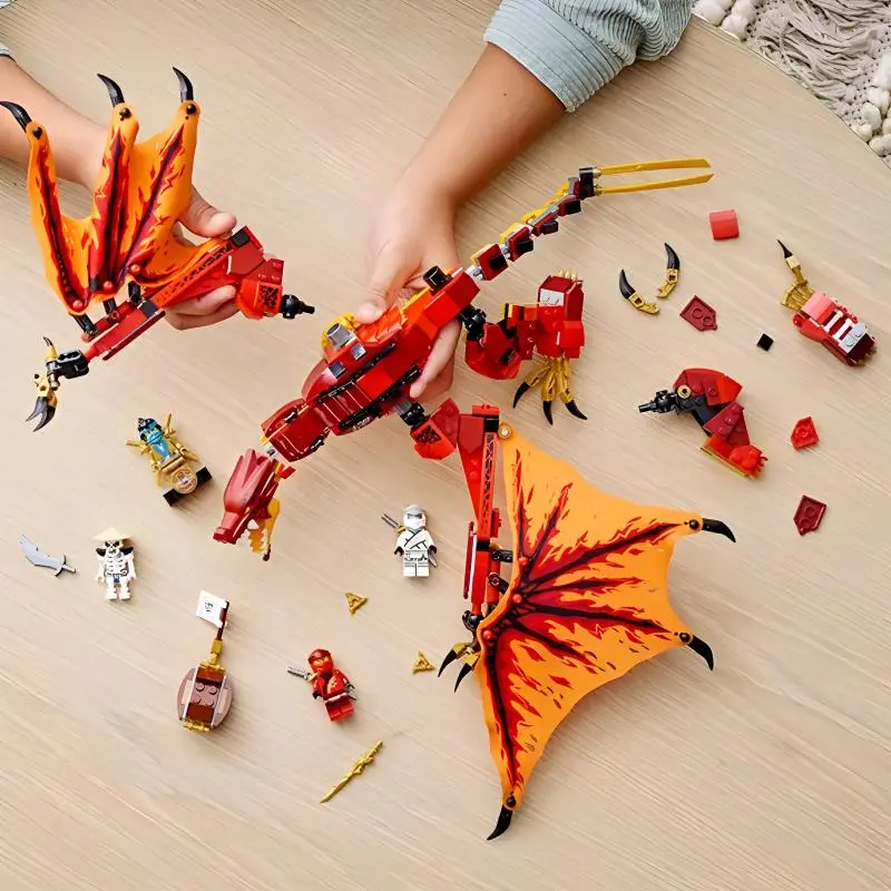 LEGO Phantom Ninja Collection Flame Shenron's Attack Building Blocks 563pcs 71753-2