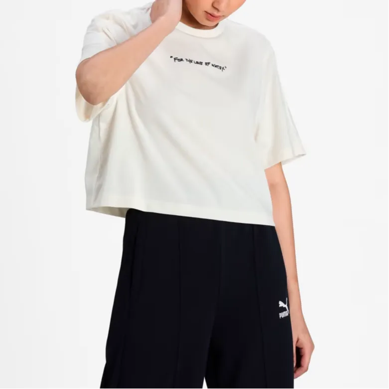 PUMA Central Saint Martins Crop Tops Women's White-2