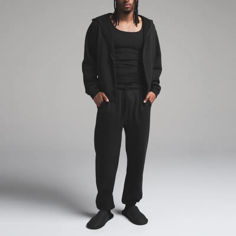 SKIMS SS25 FLEECE LOUNGE MENS RELAXED JOGGER Casual Pants Men's WASHED ONYX/Washable Agate-2