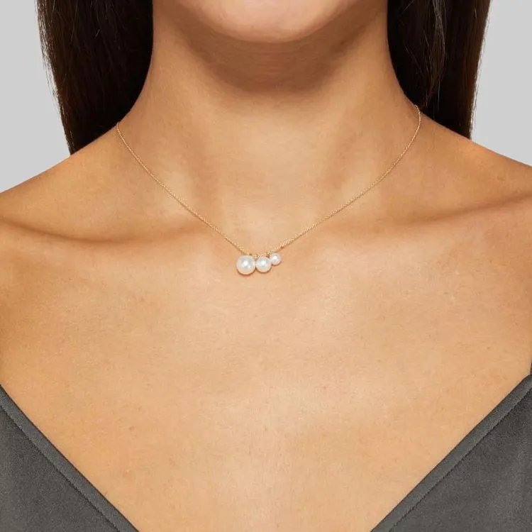 Sophie Bille Brahe 14kt Yellow Gold Stella Pearl Pendant Necklace-1