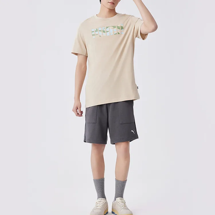 PUMA T Shirts Men Oat-2