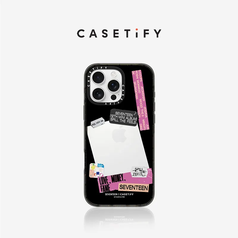 CASETIFY TPU+PC Material SEVENTEEN Photo Frame Phone Cases Compatibility With IPhone Collection Trendy-4