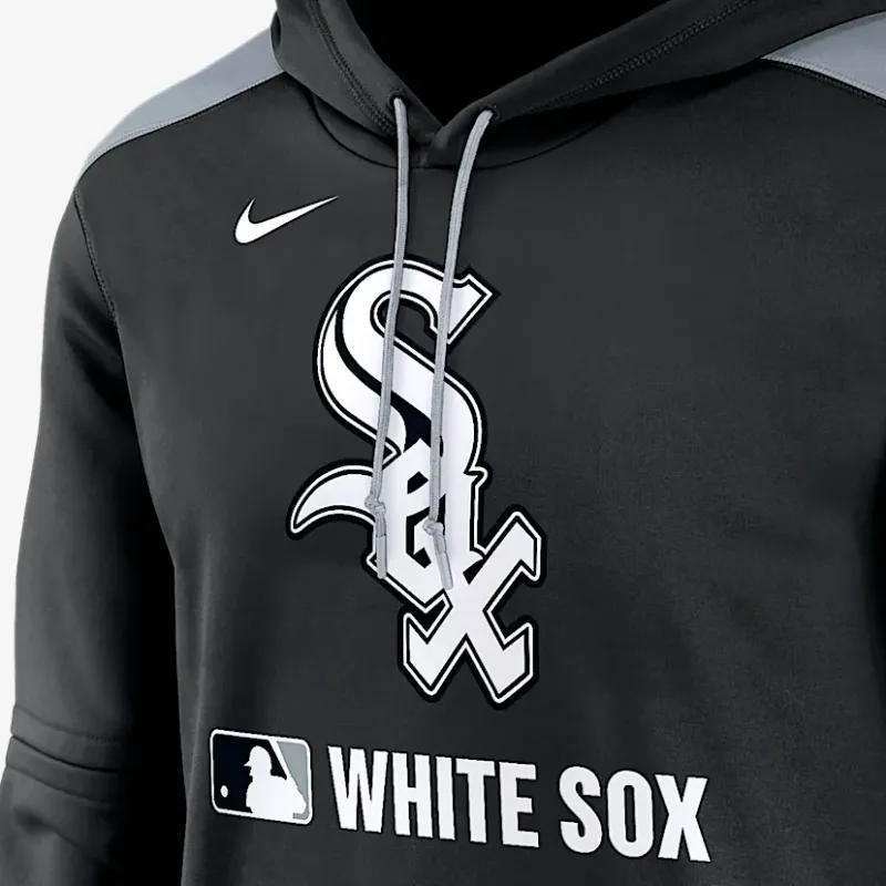Nike Chicago White Sox Authentic Collection Men's Nike Therma Mlb Pullover Hoodie-2