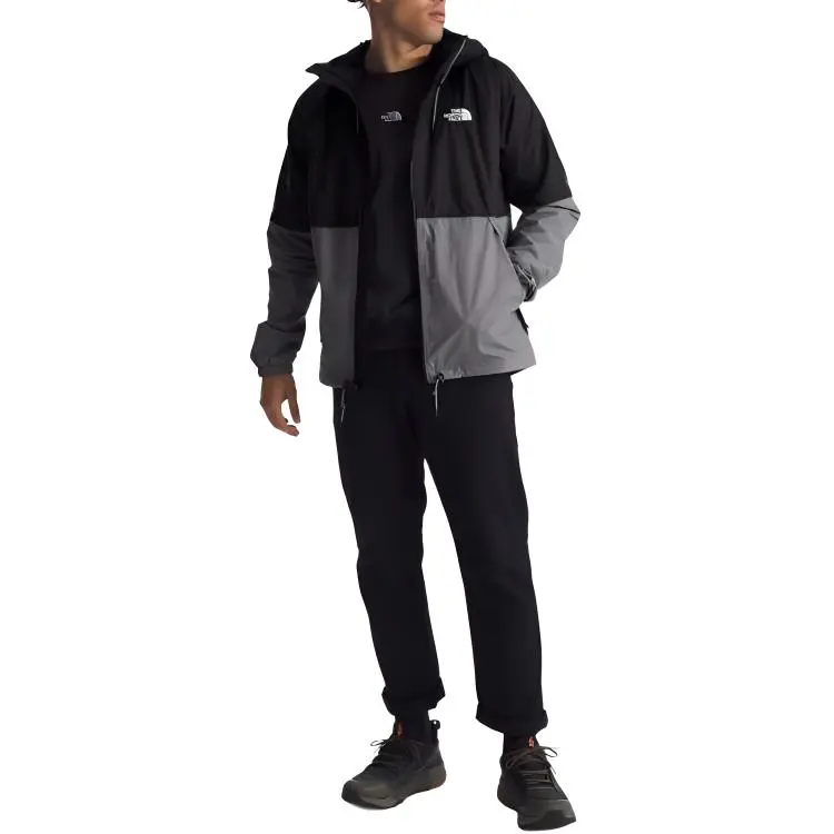 THE NORTH FACE Antora Waterproof And Breathable Windbreaker Jacket Men's Black Gray-4