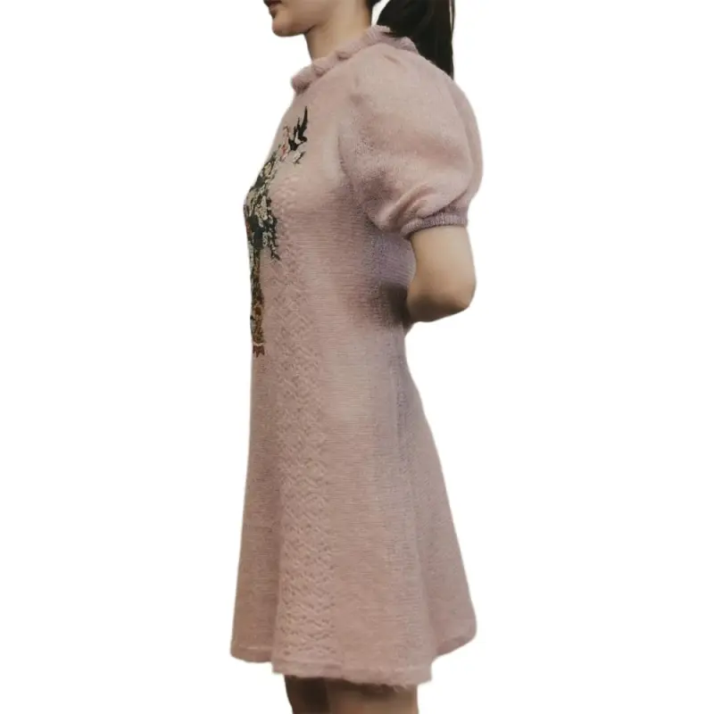 RED VALENTINO Short Sleeved Dresses Women's Pink-3
