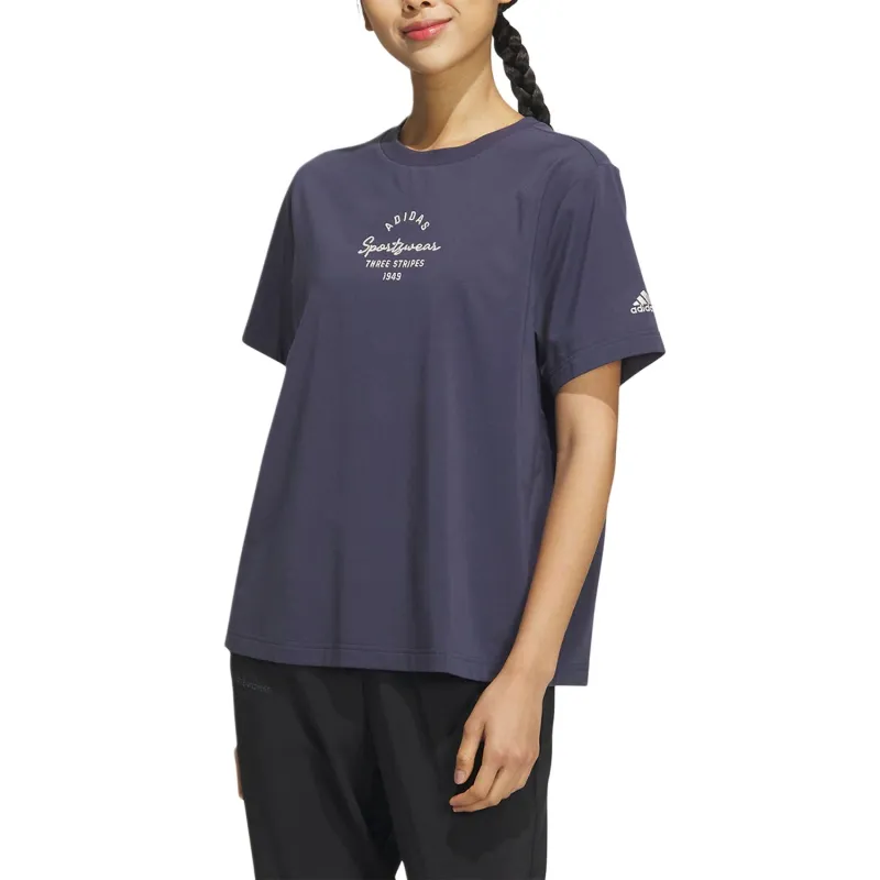 Adidas T Shirts Women's Navy Blue-1