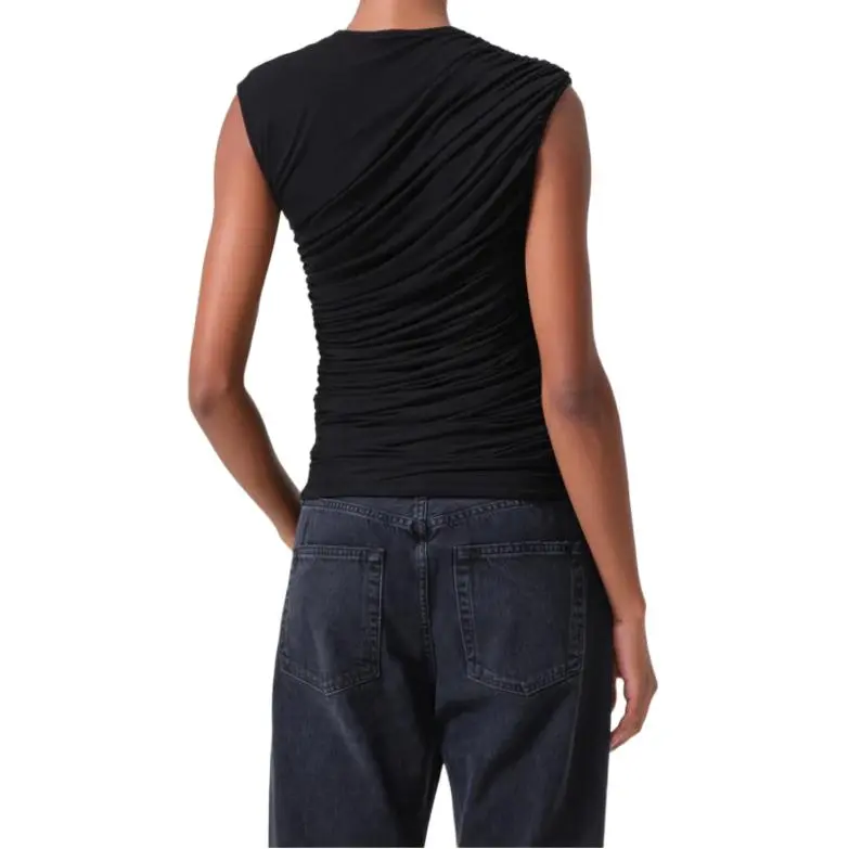 AGOLDE Ester Crewneck Sleeveless Tank Top-1
