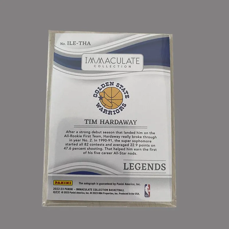 PANINI Tim Hardaway 2022 23 Mirror Finish Autograph Card Star Card Autographed Card Access Pass Sports Cards 1 Pc-2