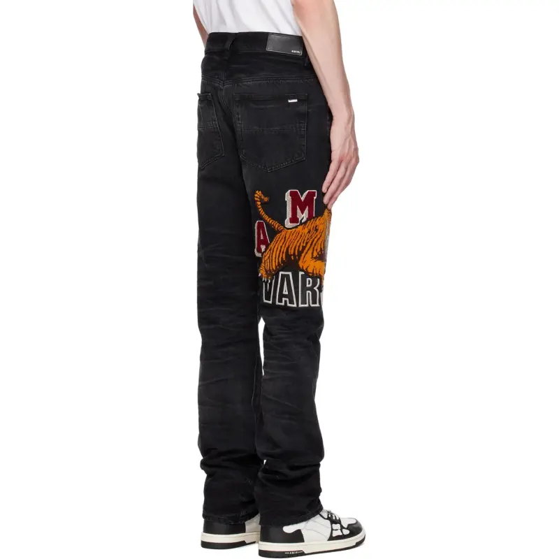 AMIRI Varsity Tiger Straight Jean-4