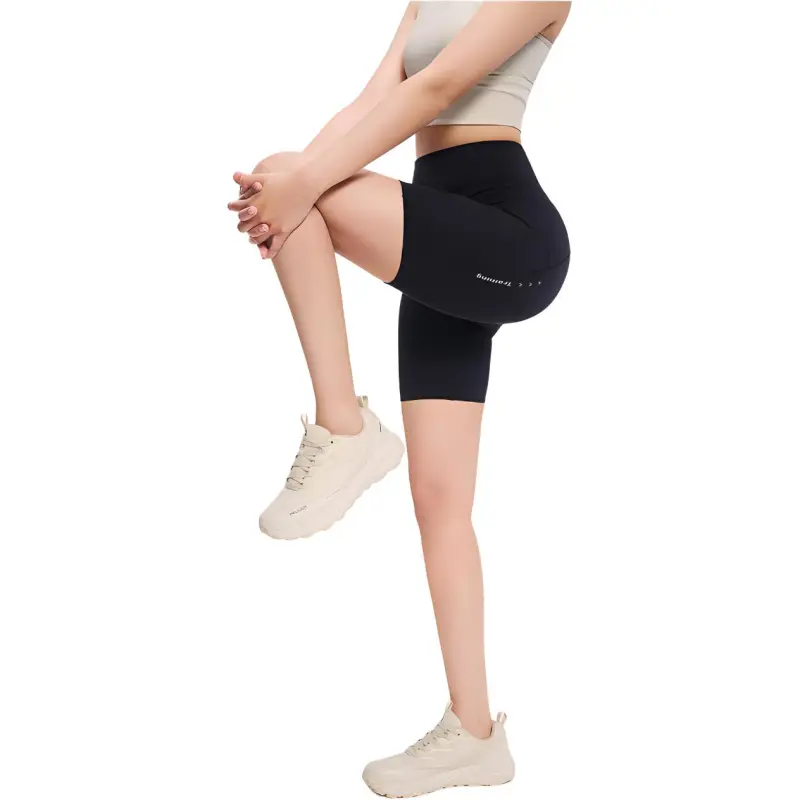 PELLIOT Sports Shorts Women's Elegant Black-4