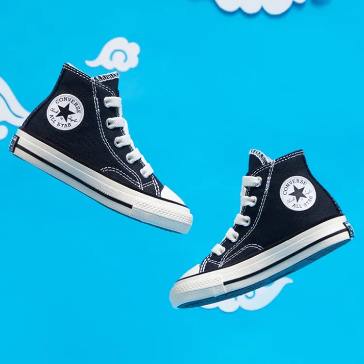 Converse 1970s Anti Slip Wear Resistant High Top Toddler Shoes Black Infant And Toddler-7