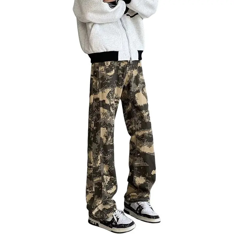 Concubine Zhu Jeans Unisex Camouflage-4
