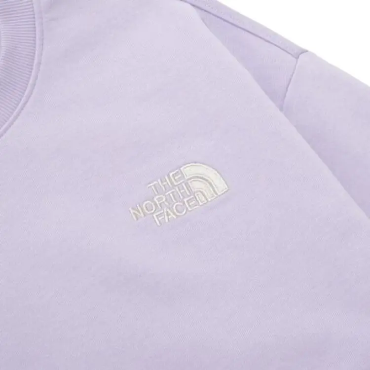 THE NORTH FACE Cotton Essential Sweatshirts Lilac Unisex Korea Version-5