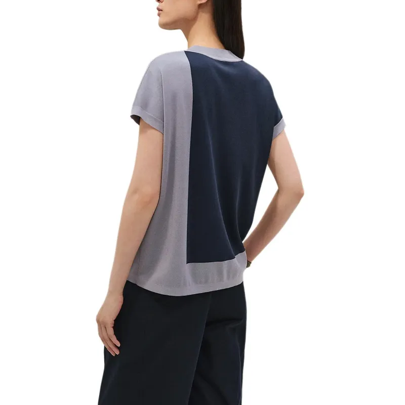 HERMES T Shirt Women's Blue Black-1