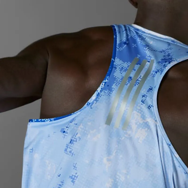 Adidas Free Shipping With AdiClub Boston Marathon® 2025 Allover Print Tank Top-4