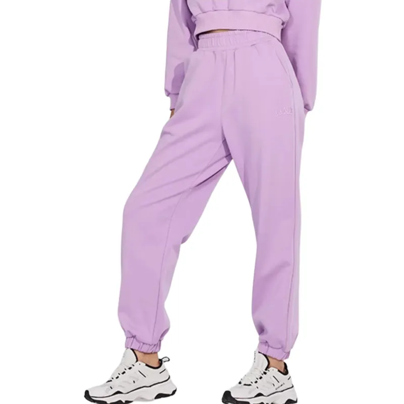 XEXYMIX Knitted Sweatpants Women's Lavender Grass Purple-2