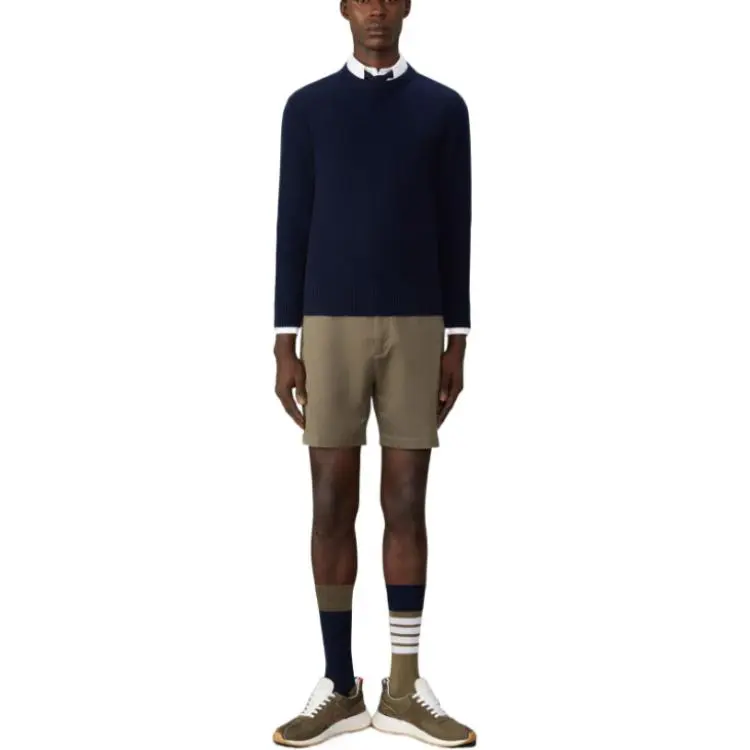 THOM BROWNE Rwb Stripe V Neck Knitted Cardigan-2