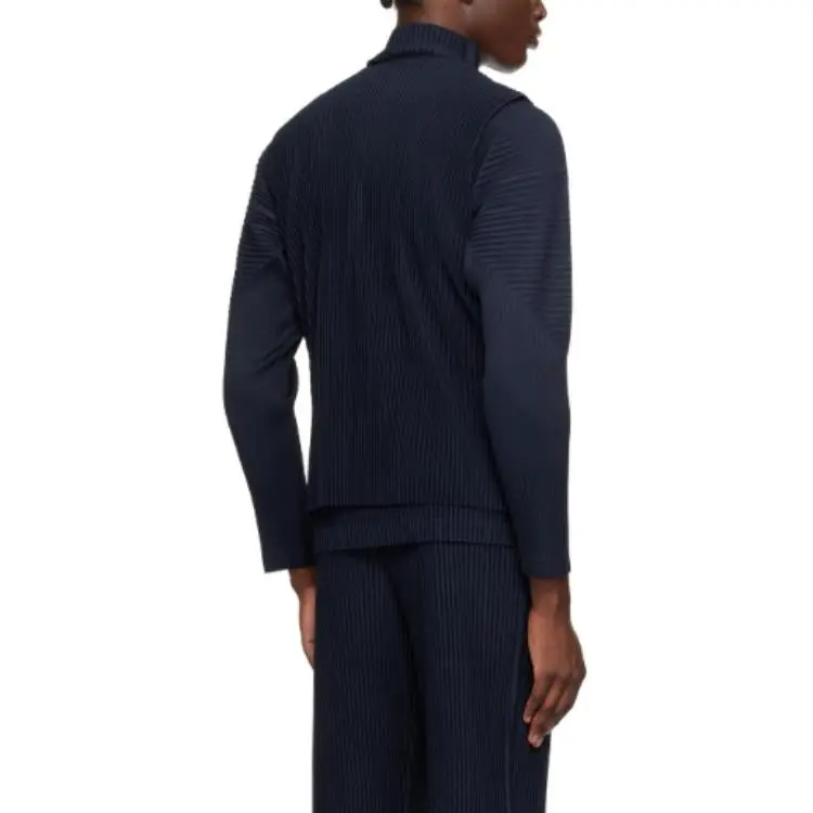 Homme Plissé Issey Miyake Vest Men's Blue-1