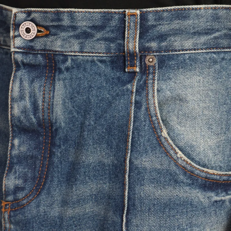 BALMAIN Faded Straight-leg Jeans-4