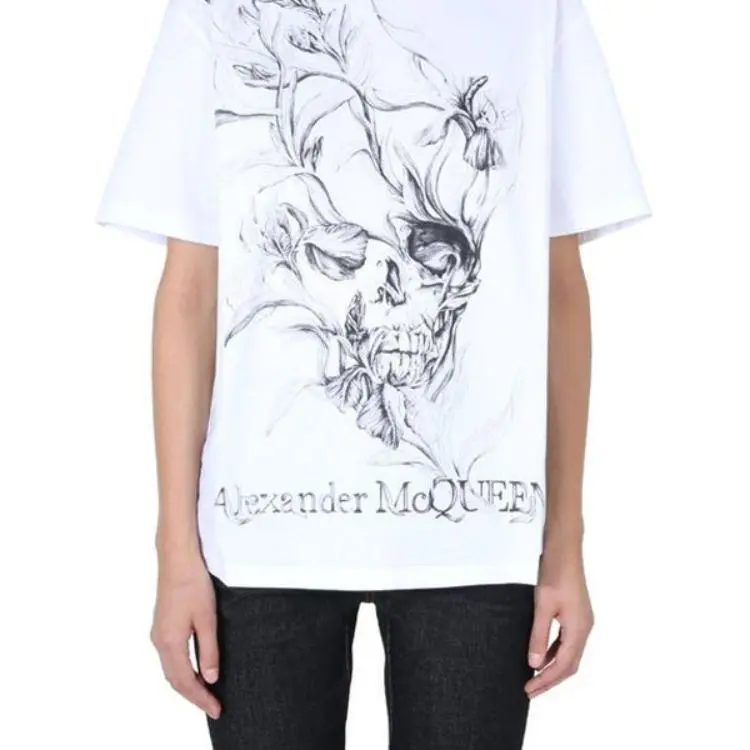 Alexander McQueen T Shirts Women's White-6