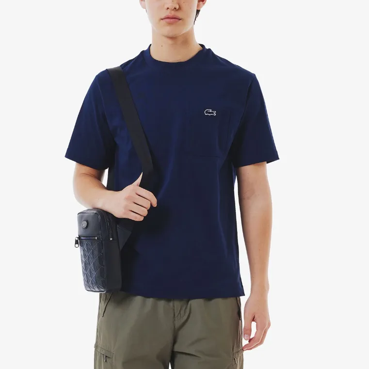 LACOSTE T Shirt Men's Marine Blue-2