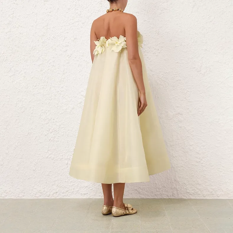 Zimmermann SS24 Sleeveless Dress Women's Lemon-1