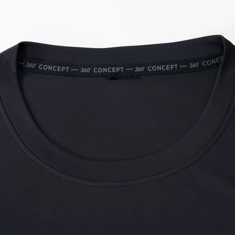 DECATHLON DOMYOS T-Shirt Men's Smoky Black-4