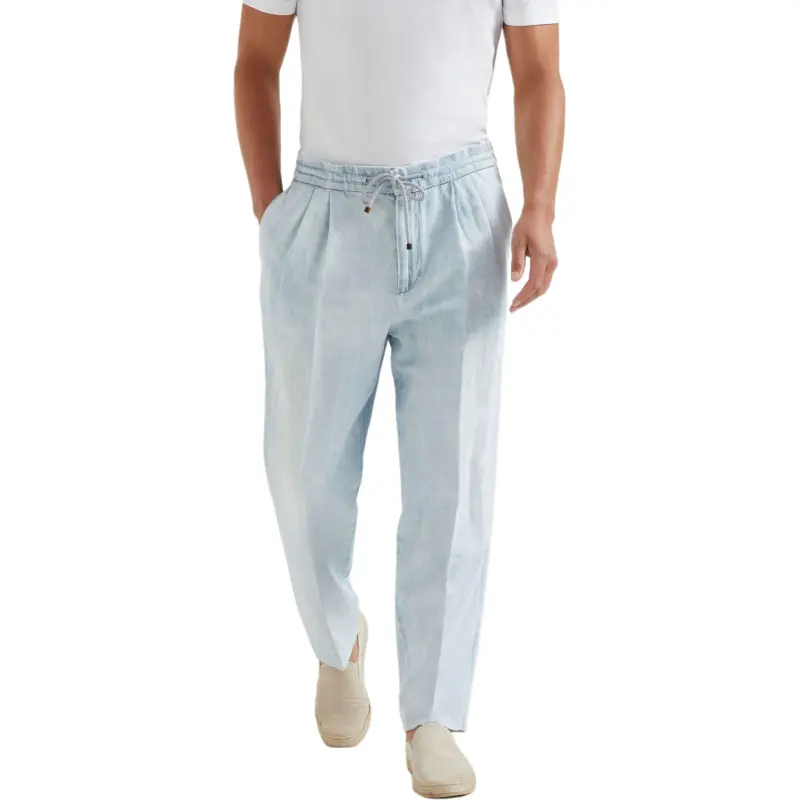 Brunello Cucinelli Drawstring Pleated Pants-1