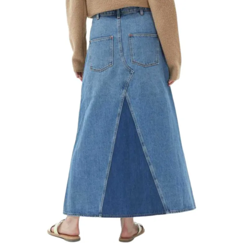 GAP Denim Long Skirt Women's Medium Indigo-2