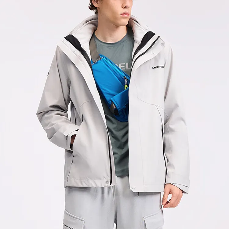 MERRELL Windbreaker Jacket Men's Light Cloud Gray-2