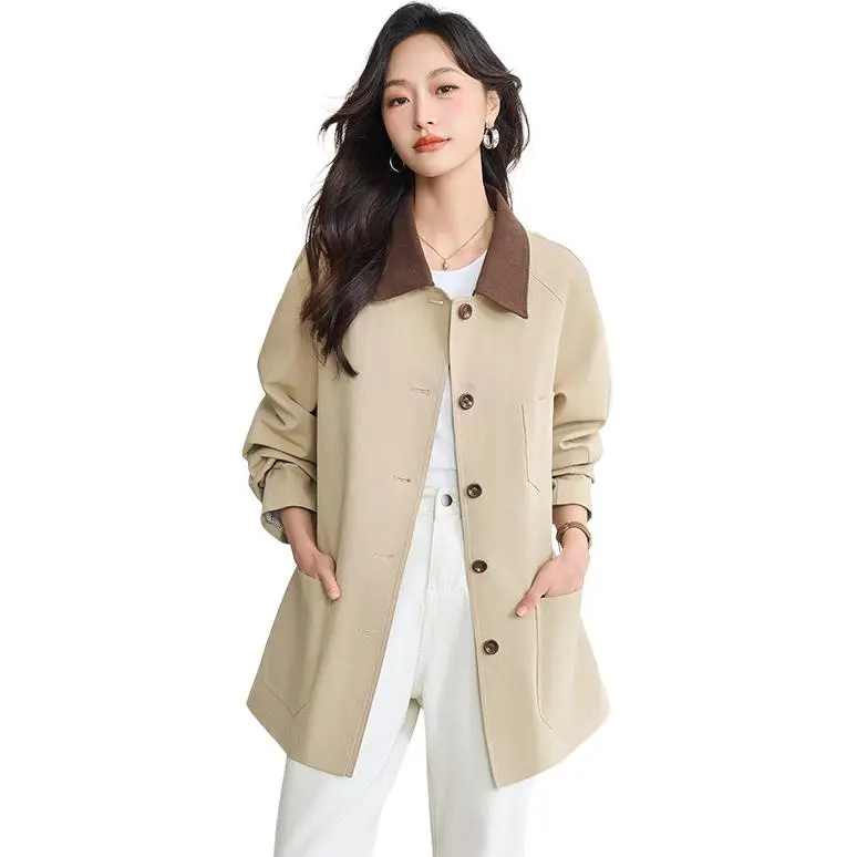 Yi Mengyuan Trench Coat Women's-7