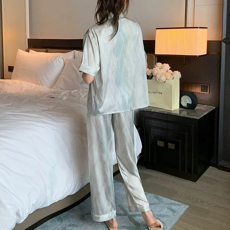 WANANNI Pajama Set Women's Iridescent Green-2