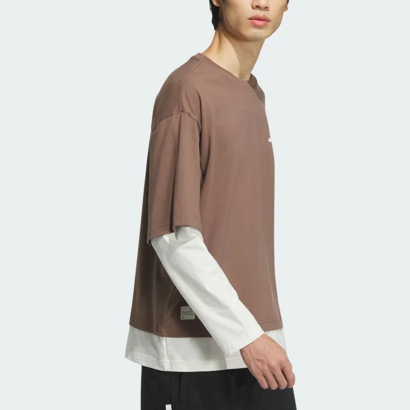 Adidas FW24 TOP T Shirt Men Brown-3
