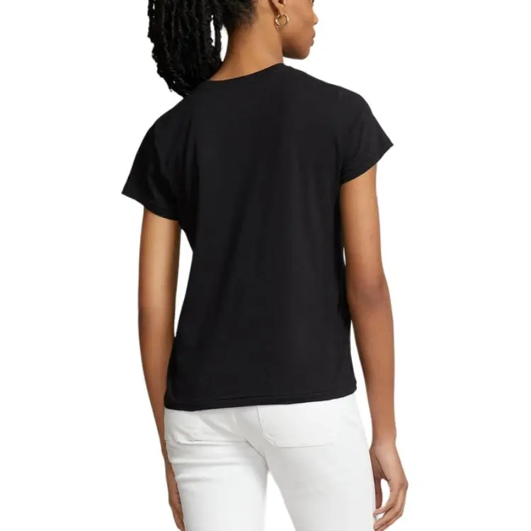 Polo Ralph Lauren T Shirts Women's Black-2