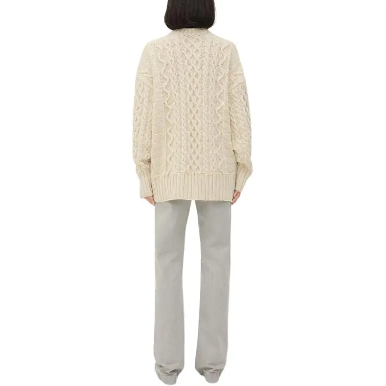 Bottega Veneta Aran Cable Jumper-1