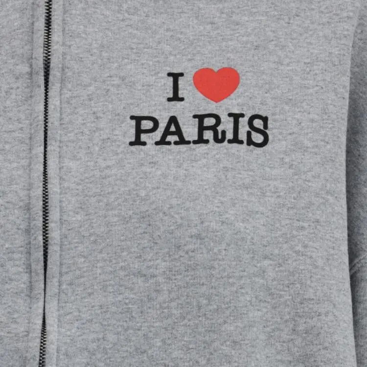 Balenciaga I Love Paris Zip up Hoodie-4