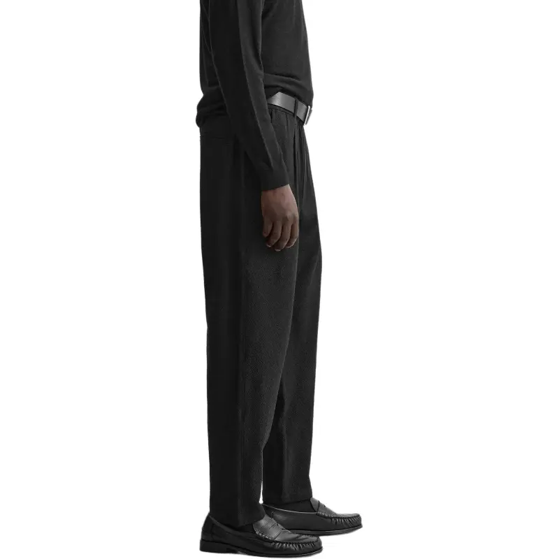 ZARA Casual Pants Men Black-3
