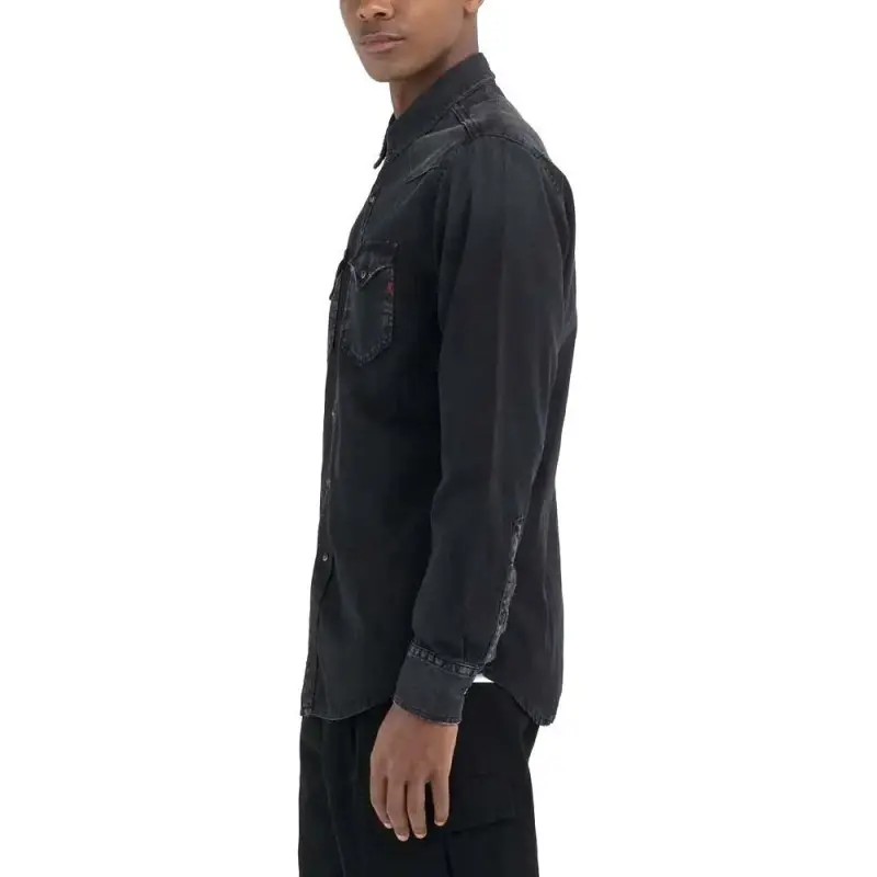 REPLAY Shirts Men Black-2