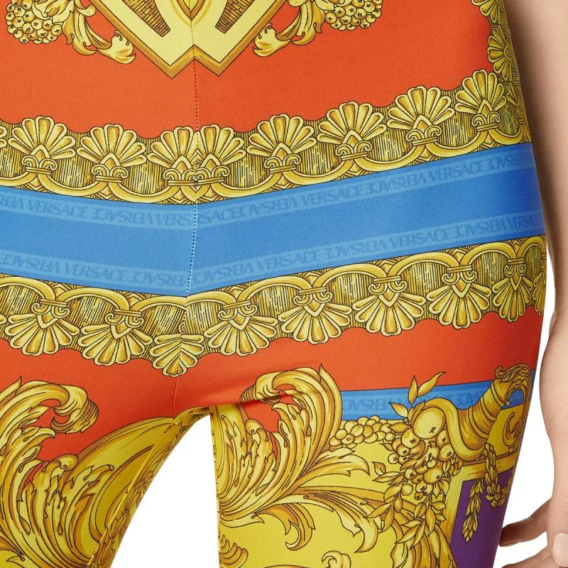 VERSACE Heritage Print Leggings 'Dark Orchid/Sun'-3