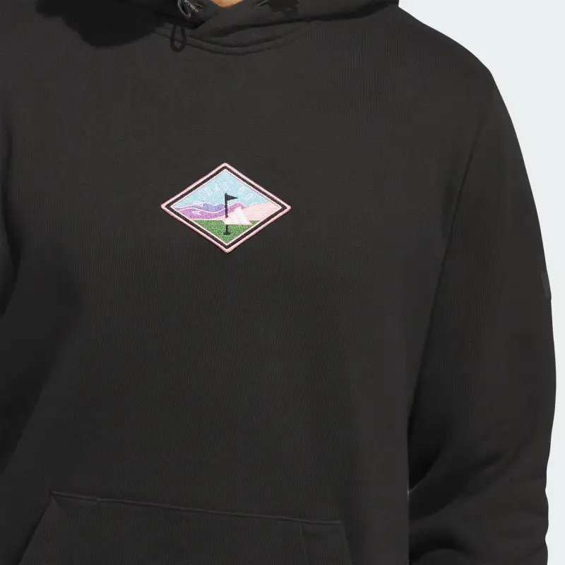 Adidas VERSATILE TECH GRAPHIC HOODIE Sweatshirt Men's Black-3
