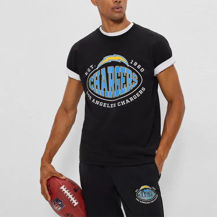 Nfl X HUGO BOSS T Shirts Men Black-2