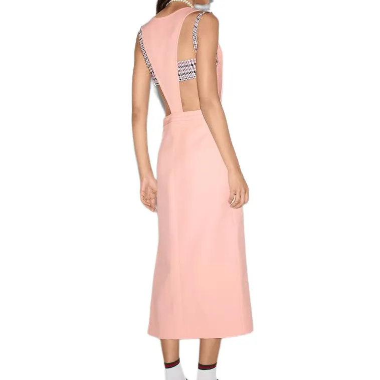 GUCCI SS25 Sleeveless Dress Women's Pink-3