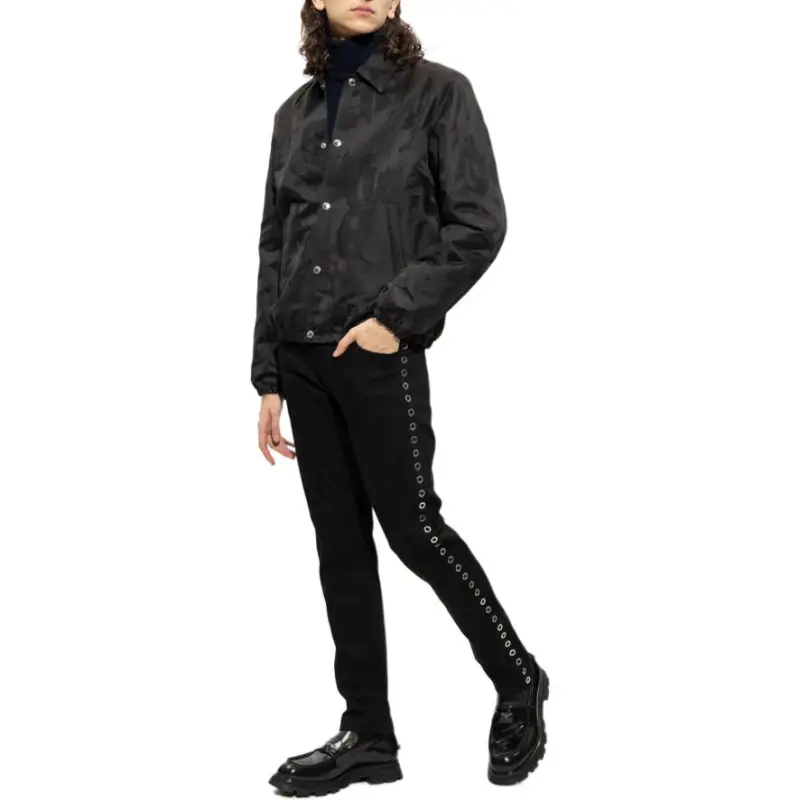 Alexander McQueen Logo Detailed Buttoned Jacket-4