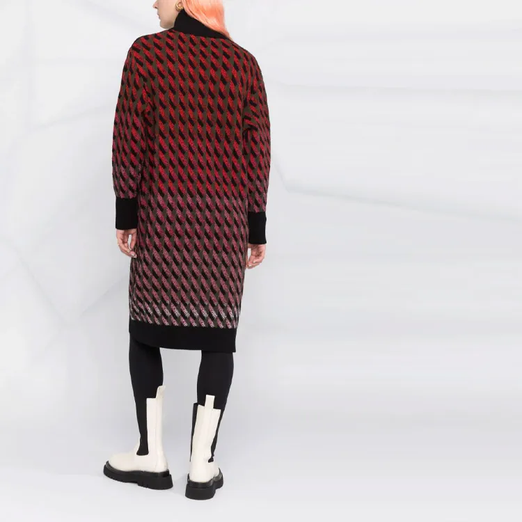 Ferragamo Intarsia knit Cardi coat-2