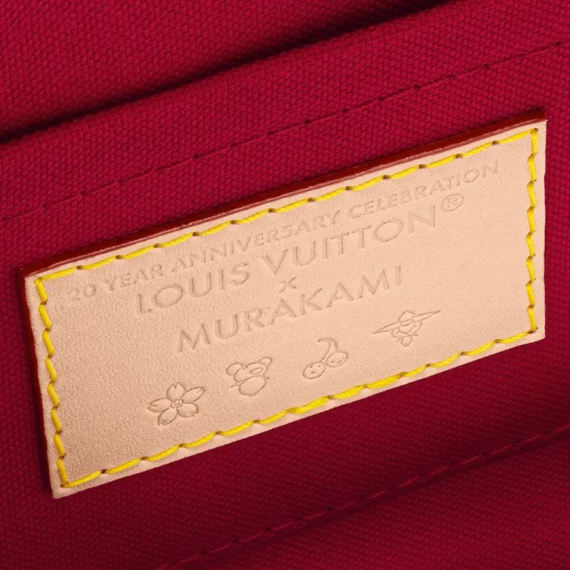 LOUIS VUITTON Takashi Murakami, Collaboration Alma BB Leather Dome Bag Handbag Trumpets Women's White & Beige-5