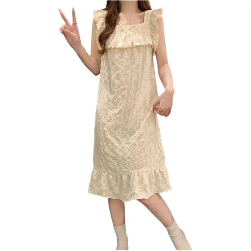 Ta Yan Nightgown Women's Apricot-2